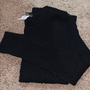 Ribbed & textured spandex shirt